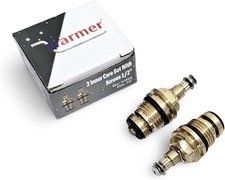 Replacement Brass Tap Valve Insert Gland Cartridge for 1/2 Inch Hot and Cold... 