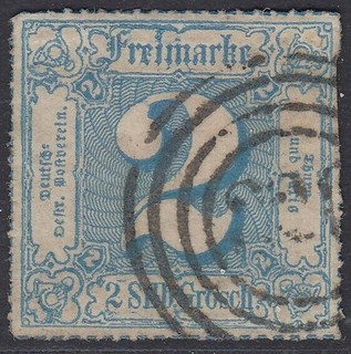 Thurn und Taxis MiNr 49 Nummernstempel 220 Frankfurt