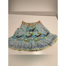 Matilda Jane Brand Girl's size 10 All The Tickets Skort Skirt Mixed Print Blue