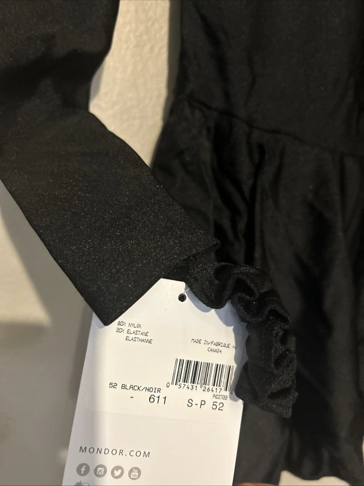 Mondor Figura Patinaje sobre Hielo Vestido Negro Terciopelo Talla S Body Examen Esencial Foto 3 de 3