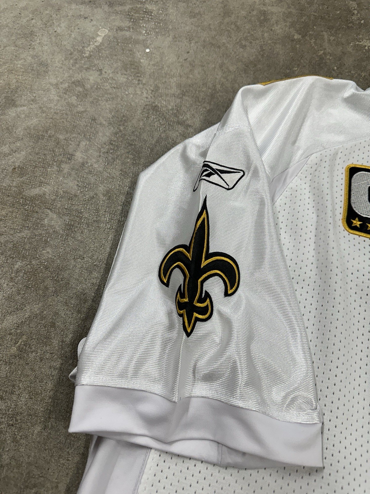 Vintage Reebok New Orleans Saints Brees #9 NFL Jersey SB Captain Patches Size 50 thumbnail 6