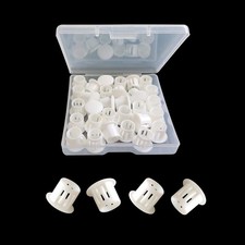 30 Pcs White 10mm 3/8" Plastic Hole Plugs 10mm 3/8"