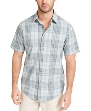 Tasso Elba Men s Stretch Geo Plaid Shirt