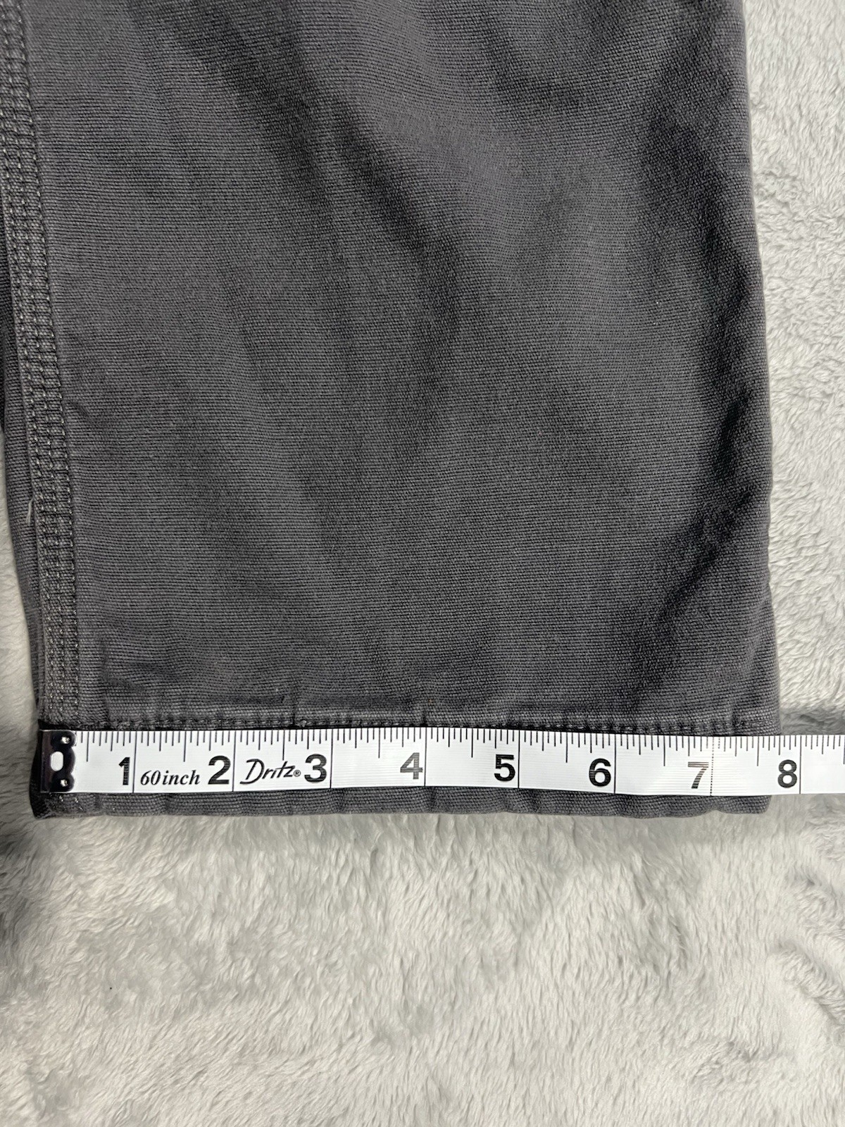 Carhartt Pants Mens 36x30 Gray Canvas Fleece Lined Relaxed Fit Work  Straight thumbnail 13