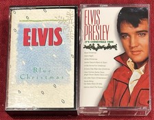Lot Of 2 Elvis Presley Christmas Cassettes Blue Christmas  It  s Christmas Time
