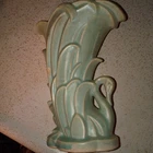 McCoy Vintage Swan Vase Aqua Turquoise, Seafoam Green