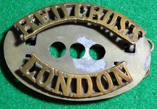Red Cros London Shoulder Title.