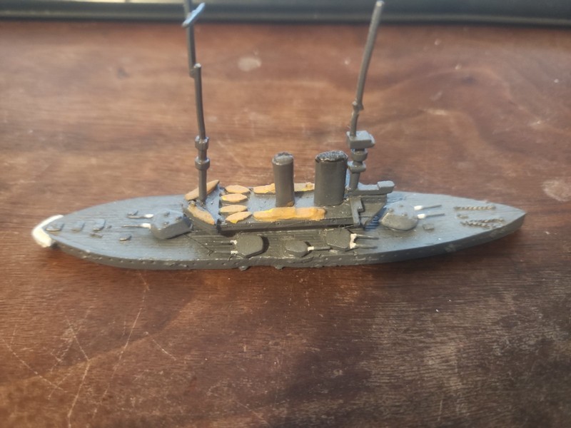 Painted 1/1000 Scale British Battleship HMS LORD NELSON 1906 by Houston's Models