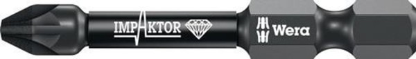 Wera Bit 855/4 Imp Dc PZD2 L.50Mm 1/4 Zoll E6,3 Impaktor,Dc Box M.5 Bits Wera-image