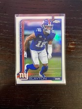 2025 Topps Chrome Football Darius Slayton White /30 Giants SSP