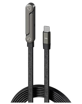 2-in-1-Ladekabel mit unsichtbarem Ständer