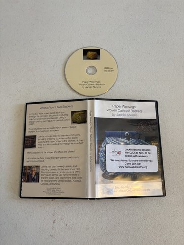 Jackie Abrams Paper Weavings DVD: Woven Cathead Baskets Craft Guide
