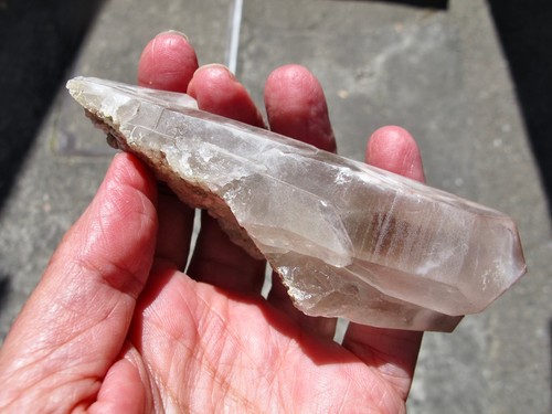 Lithium Quartz Crystal multi point natural Cluster point raw Healing Rare 106g - Picture 21 of 24