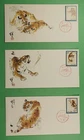 DR WHO 1979 CHINA PRC 3 FDC TIGER FLEETWOOD CACHET R74787