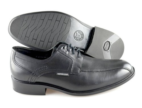 Men's MEPHISTO 'Fabio' Black Leather Bicycle Toe … - image 1