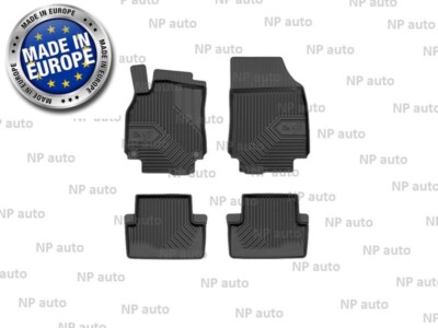 NEW LHD BLACK RUBBER FLOOR MATS LINERS ALL WEATHER FOR RENAULT FLUENCE 2009-2016
