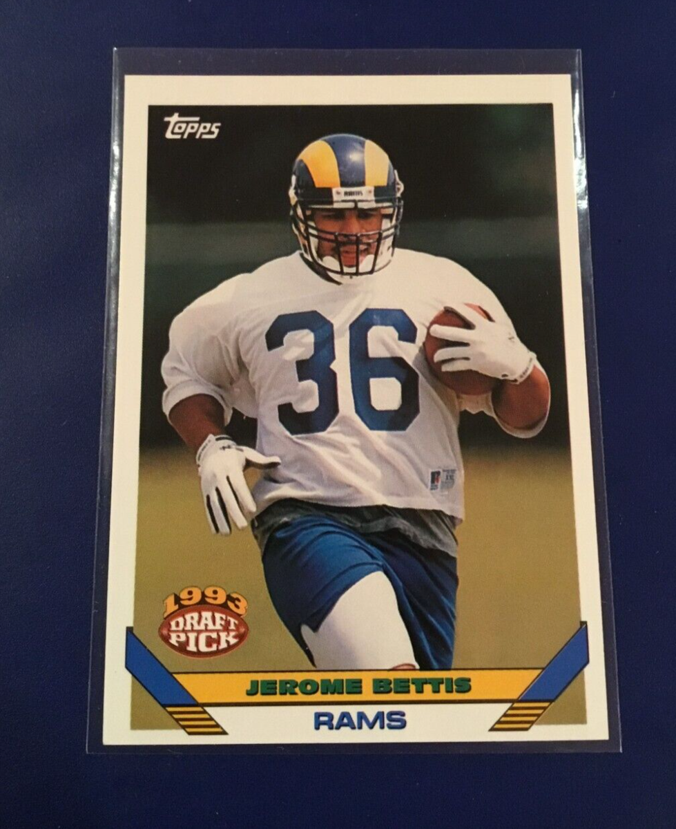 1993 Topps # 604 JEROME BETTIS Rookie Football Card Los 1993 Topps # 604 JEROME BETTIS Rookie Football Card Los