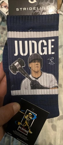 Strideline strapped fit socks Aaron Judge MLB NY Yankees nwt rare - Picture 3 of 8