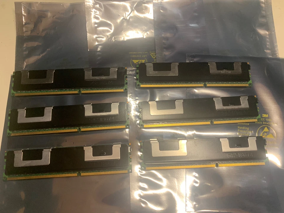 24GB (6x4GB) HP 500203-061 2RX4 PC3-10600R Server Memory - Image 4 of 4