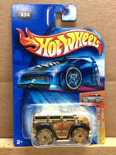 HOT WHEELS 2004 FIRST EDITION "BLINGS" HUMMER H2 EXCELLENT CARD