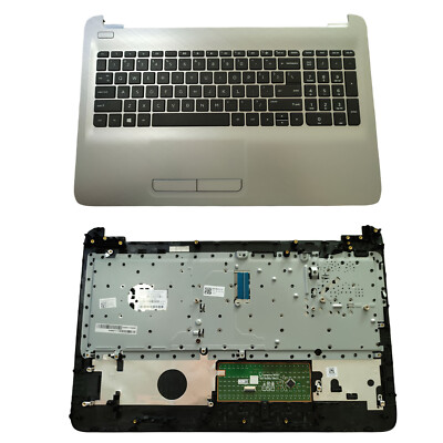 New For HP 15-AY 15-BA Silver Palmrest Upper Case w/Keyboard Touchpad 855022-001