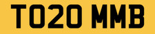 TOMS NUMBER PLATE THOMAS TO20 MMB TOMMY TOMM TOM B CHERISHED 2020 REGISTRATION