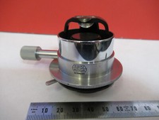 LEITZ WETZLAR GERMANY CONDENSER  IRIS MICROSCOPE PART AS PICTURED P8-A-93