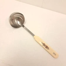 Vtg Robinson Soup Ladle Stainless USA Farmhouse Kitchen Serving Utensil