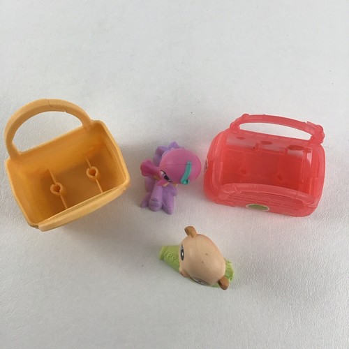 Littlest Pet Shop Bobblehead Mini Figures Mouse Bird Pet Carrier Hasbro Toy LPS - Picture 8 of 8