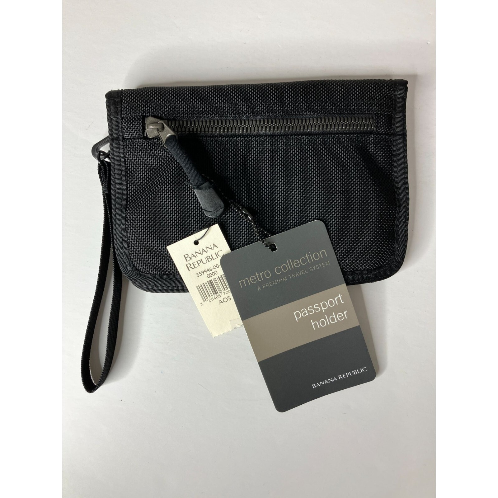 BR Metro Passport Holder 3-Zip Black Travel Essential New-image