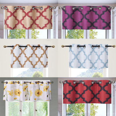NEW 1PC VALANCE GROMMET LINED BLACKOUT WINDOW DRESSING NATURE PRINTED CURTAIN 