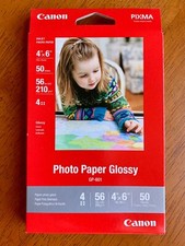 Canon Pixma GP-601 Inkjet Photo Paper Glossy 4"x 6" 50 Sheets NEW