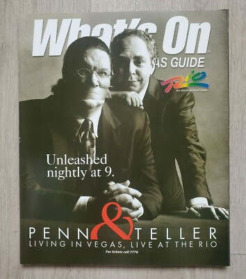 What's On Magazine 2004 featuring Penn & Teller at the Rio