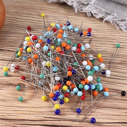 Plastic Headed Round Sewing Pins Assorted Color Dress Making Craft Alterations - Picture 21 of 83