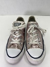 Converse Low Top Unisex Shoes Rose Pink Quartz Metallic Women s 6 Men s 4