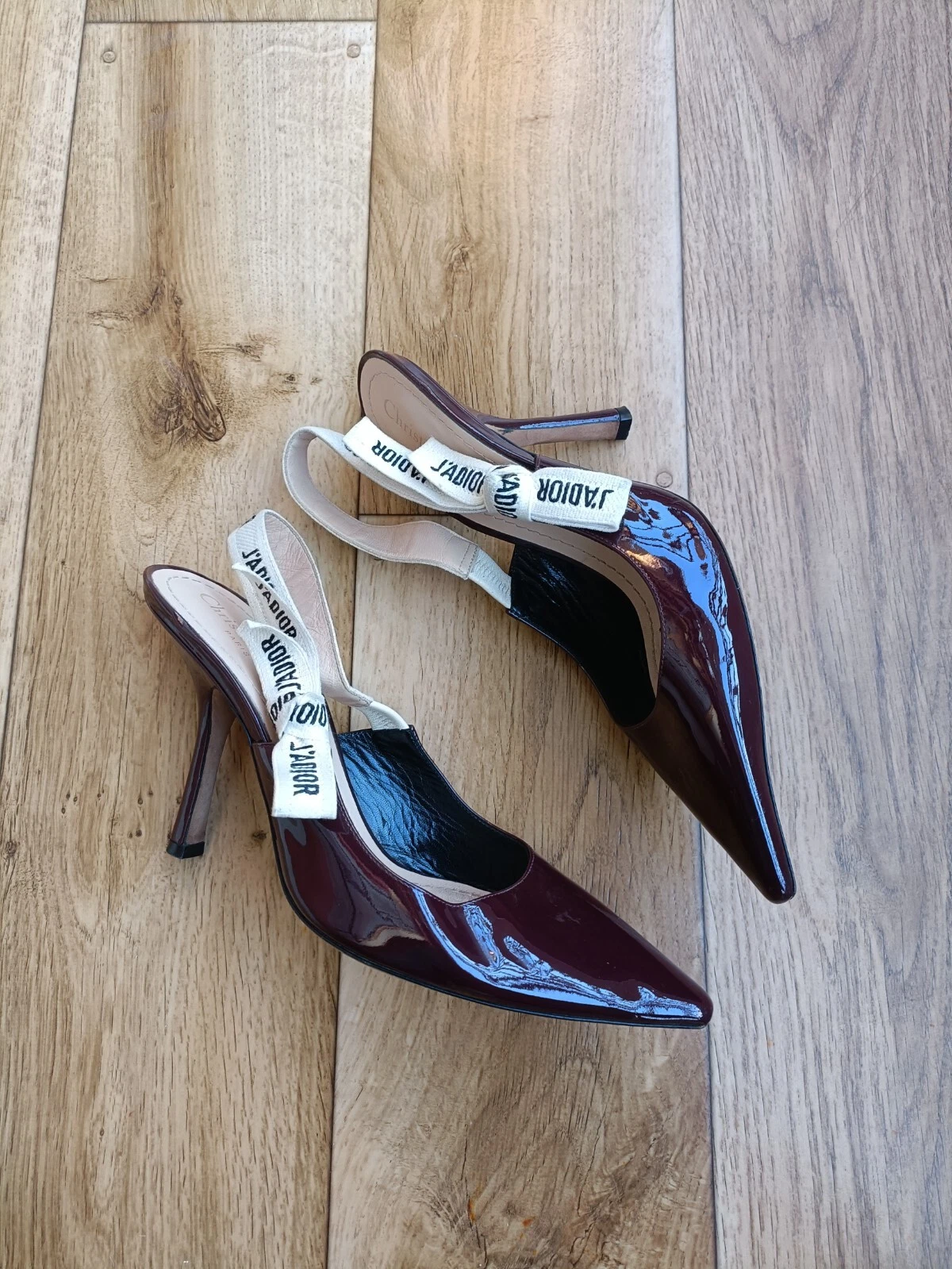 Escarpins CHRISTIAN DIOR JADIOR BORDEAUX À BRETELLES TAILLE 39,5 EU, 8,5 US, 6,5 UK