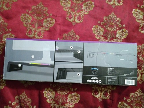 Bugha exclusive LED gaming monitor riser w/ USB and USB-C hub - 第 4/4 張圖片