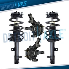 Front Steering Knuckles Wheel Hub Bearing Struts Kit for 2007-2012 Dodge Caliber