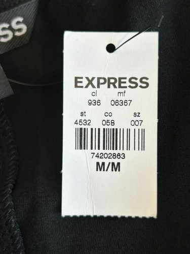 Express Women's Scoop Neck Sleeveless Tank Maxi Dress in Black - Sz M - New - Picture 3 of 5