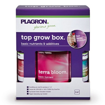 Plagron Top Grow Box Terra Dünger Komplettset für Erde DüngerSet für 1 m²