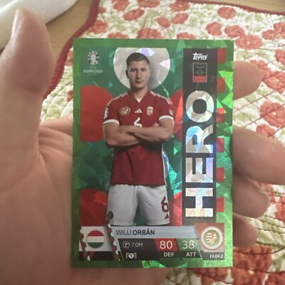 Willi Orban Green Hero Special Card HUN 2 - Topps Match Attax Euro 2024 Hungary