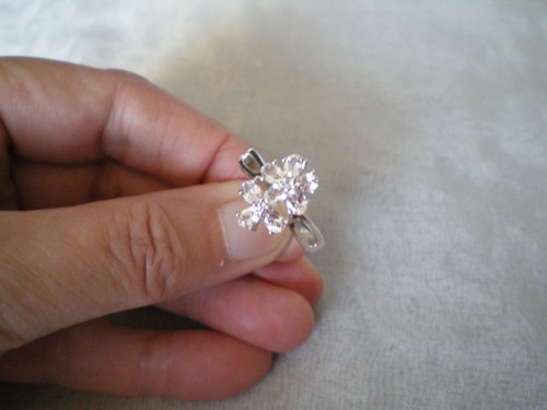 Zambezia Morganite ring, 1.28 carats, size P/Q, 3.49 grams 925 Sterling Silver - Picture 7 of 12