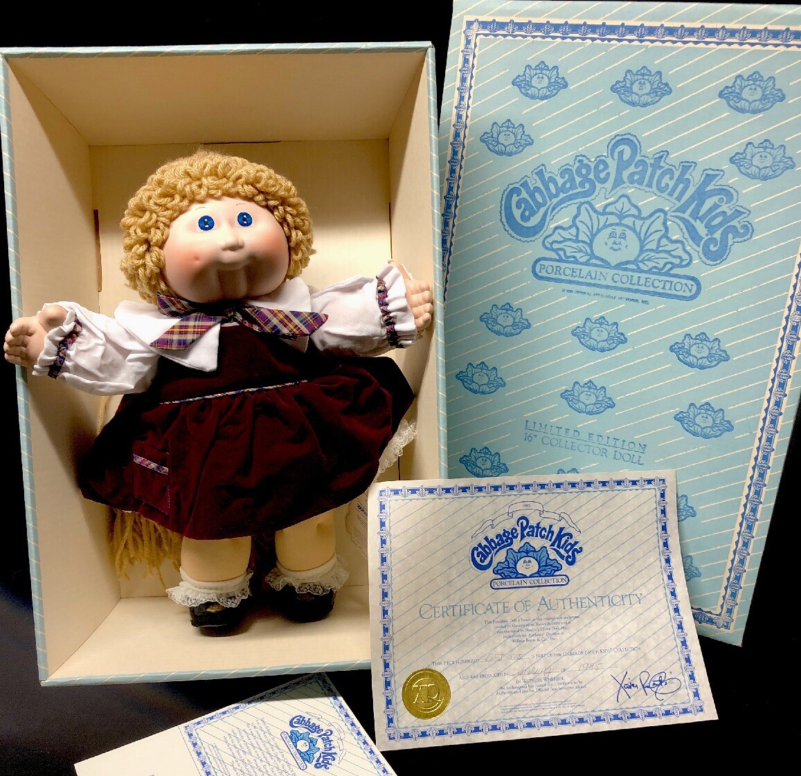 Vintage 1985 DELLA FRANCES Porcelain Cabbage Patch Kids 4885
