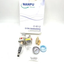 Nanpu AC2010-02D Compressed Air Filter Lubricator Combo Water/Oil Trap Separator