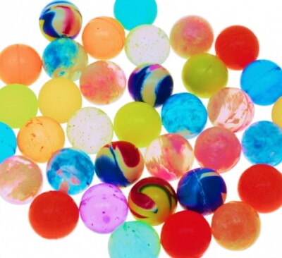Flummis 20 - 1000 Stück Springball Gummiball 20 mm Mitgebsel Spielen, Geburtstag