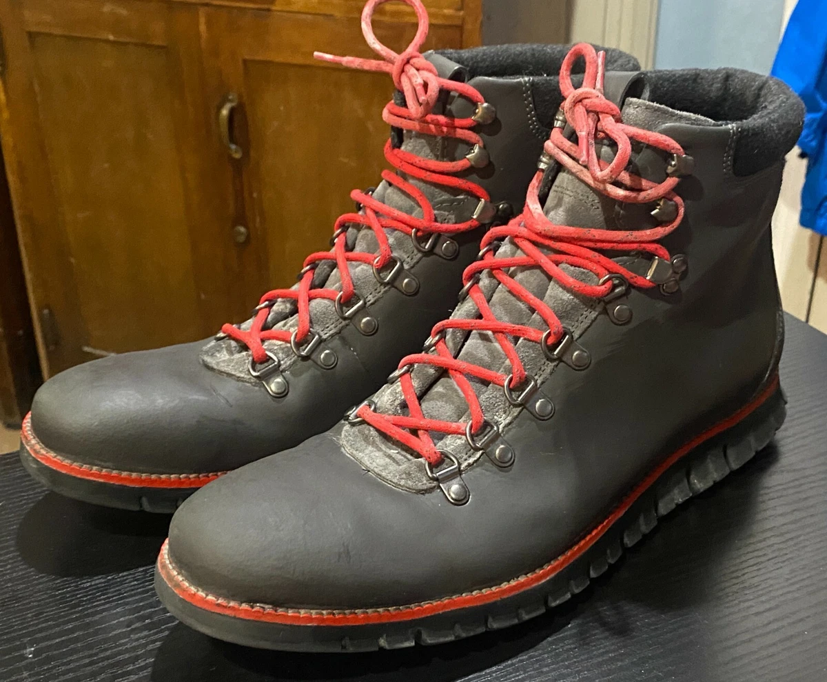 Cole Haan Zero Grand C29486 Mens Gray Nubuck Lace Up Hiking Boots
