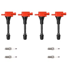 Spark Plug + Performance Engine Ignition Coil For 02-06 Nissan Sentra 1.8L L4