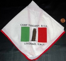 BSA CONSIGLIO TRANSATLANTICO OA 482 LIVORNO ITALIA CAMPO TOSCANA FAZZOLETTO DA COLLO RARO!!