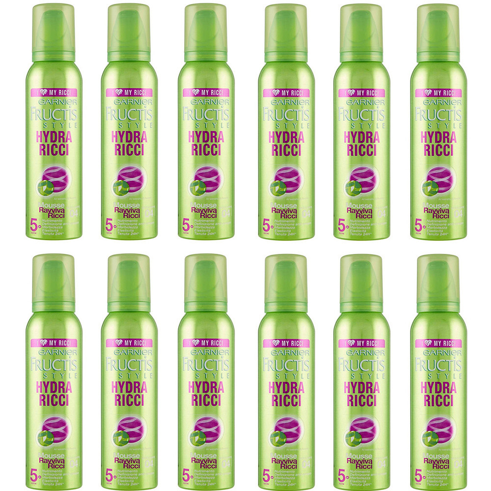 Garnier Fructis Style Hydra Ricci Mousse Definizione Extra Forte 200ml 12pz