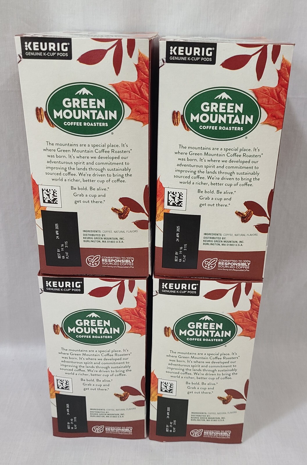 96 K-Cups Green Mountain Maple Pecan 4 Boxes Of 24 Count KCups Keurig 04/2025